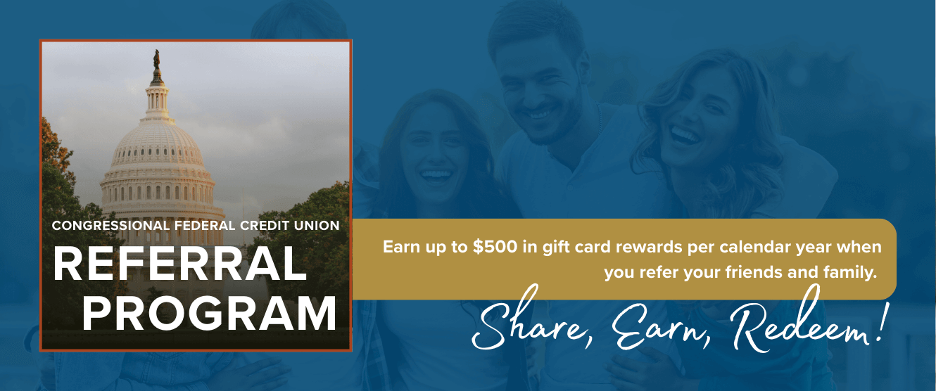 Congressional Federal Referral Program, Invite friends, Unlock Rewards - Start referring now!