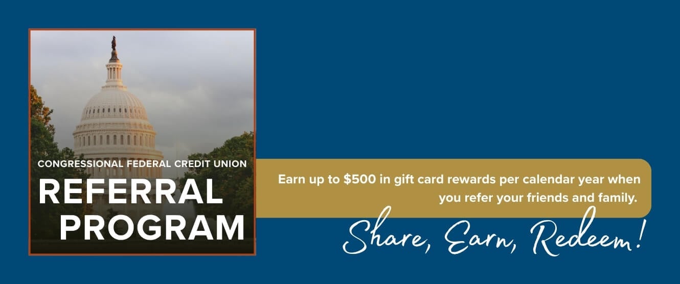 Congressional Federal Referral Program, Invite friends, Unlock Rewards - Start referring now!