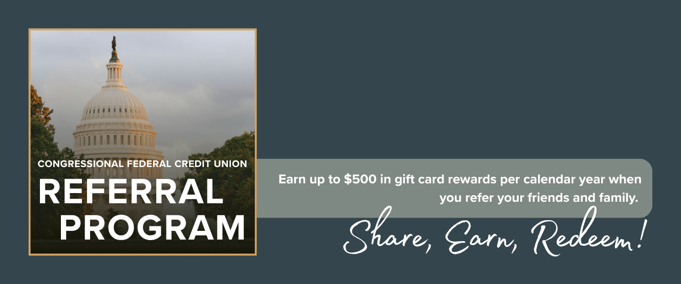 Congressional Federal Referral Program, Invite friends, Unlock Rewards - Start referring now!