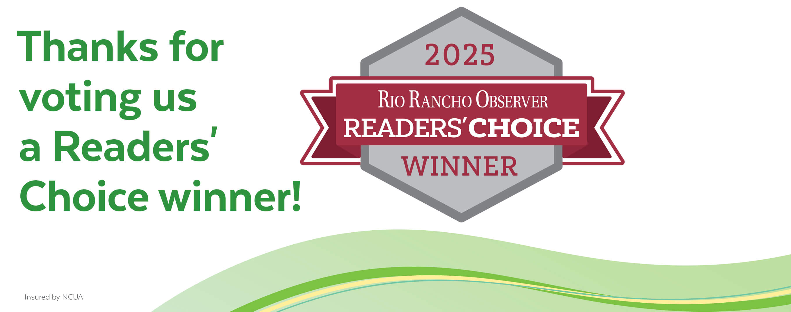 Rio Rancho Reader's Choice Banner