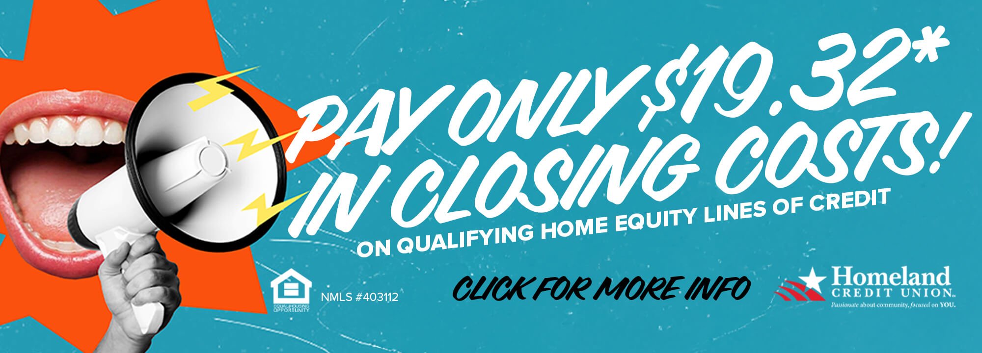 Make a wish Pay only $19.32* in closing costs on qualifying home equity lines of credit 