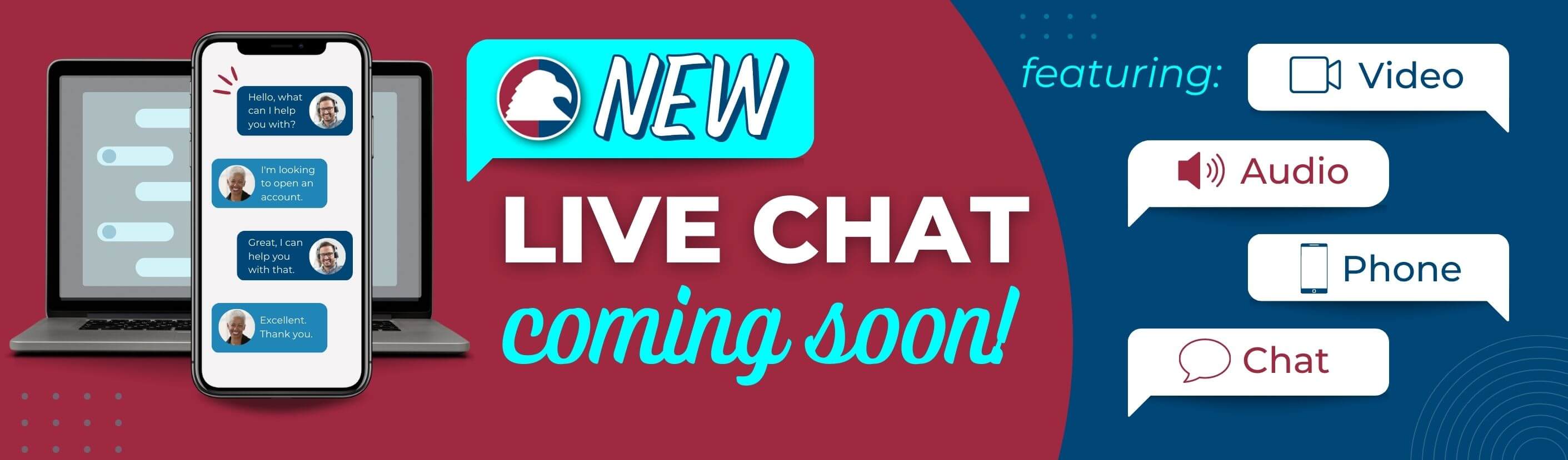 New CFCU Live Chat coming soon