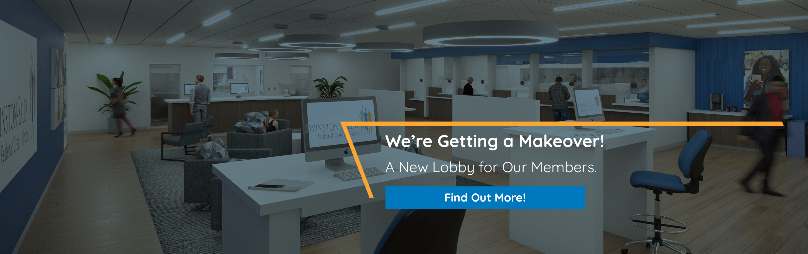 We're Getting a Makeover! A New Lobby for Our Members. Find Out More!