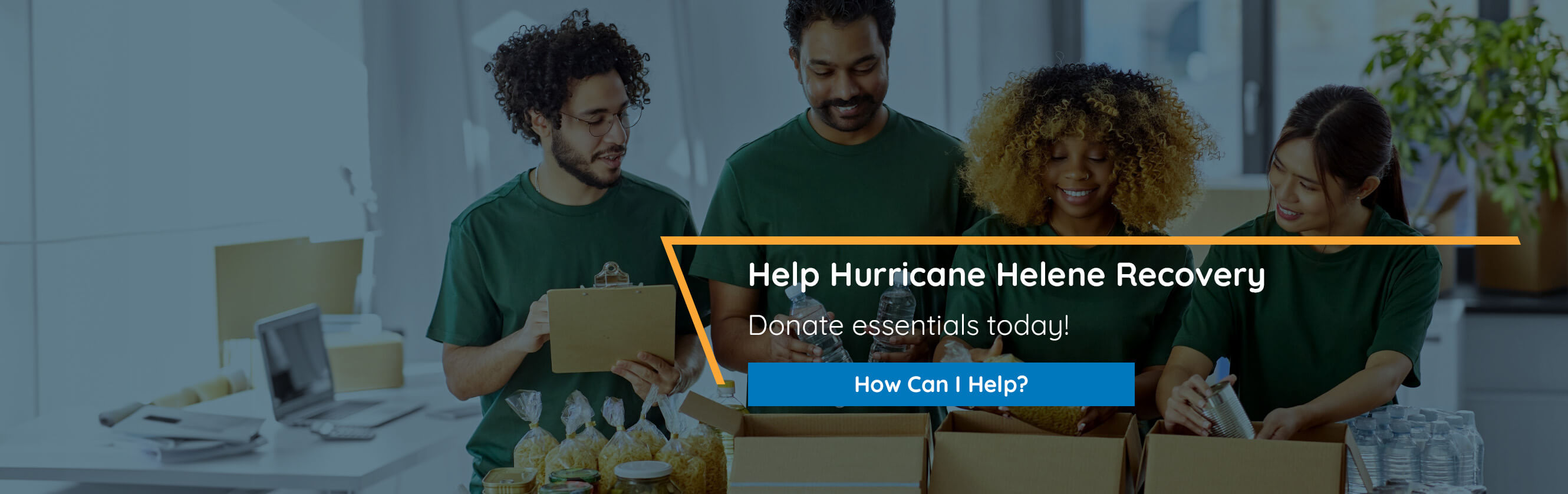 Help Hurricane Helene Recovery. Donate essentials today. How can I help?