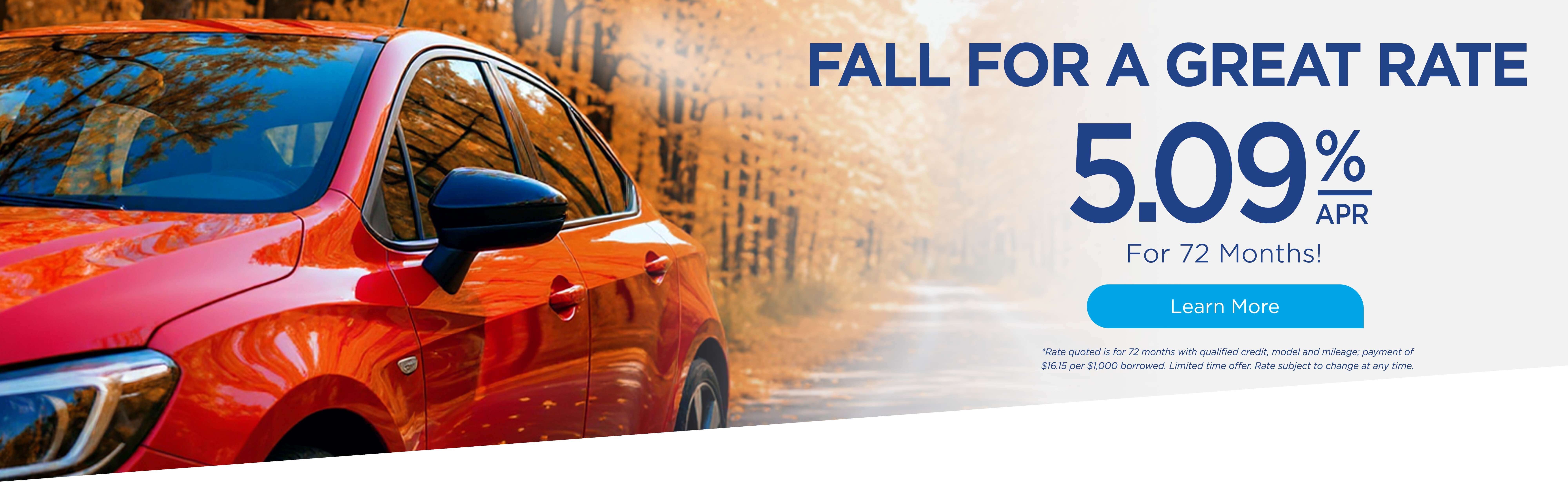 Fall for Low Auto Loan Rates at BCU