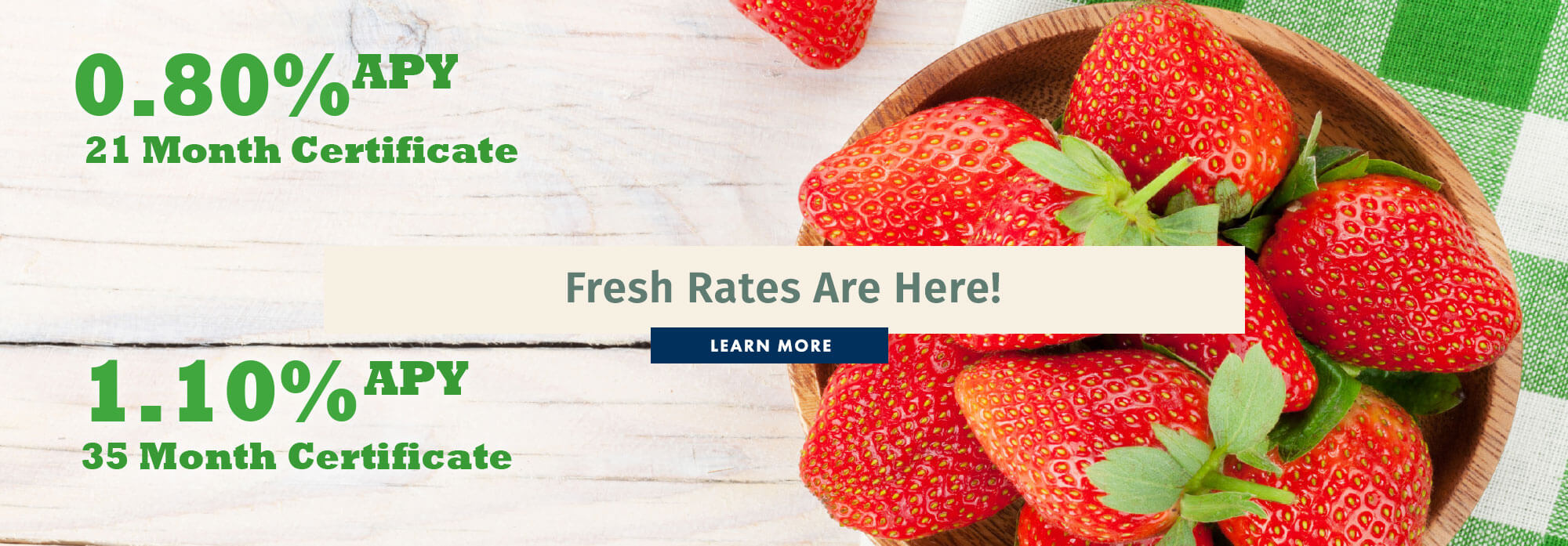 Fresh Rates Are Here!