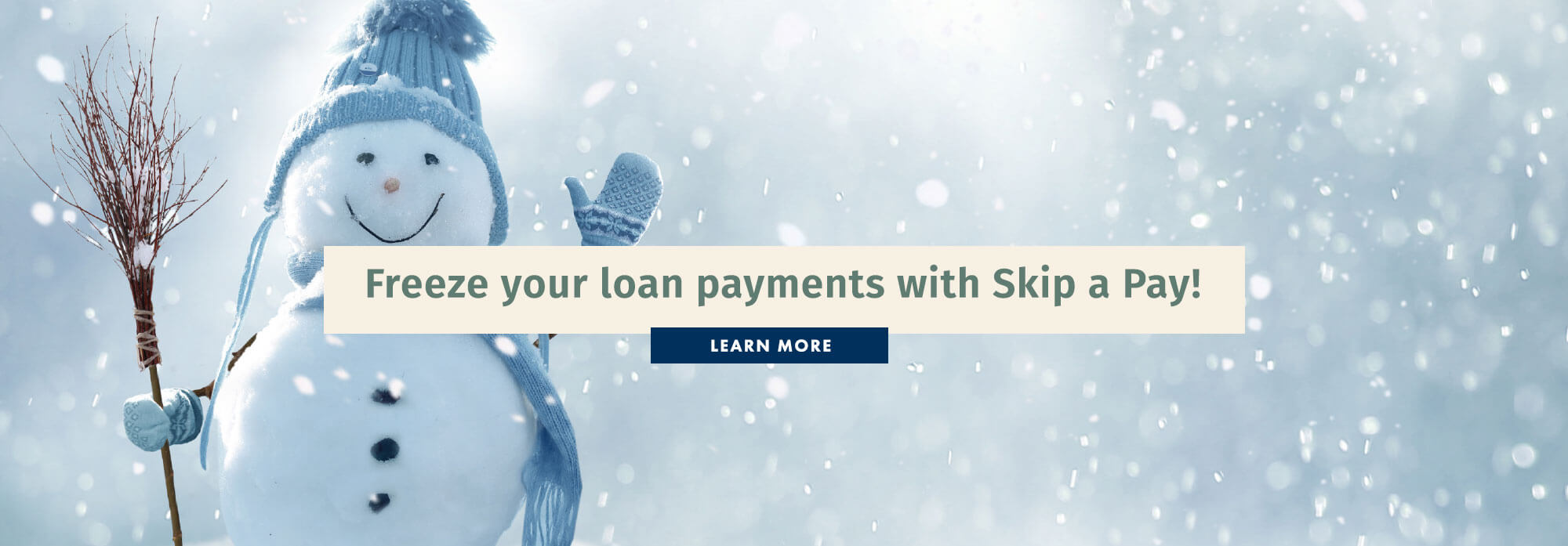 Freeze your loan payments with Skip a Pay!