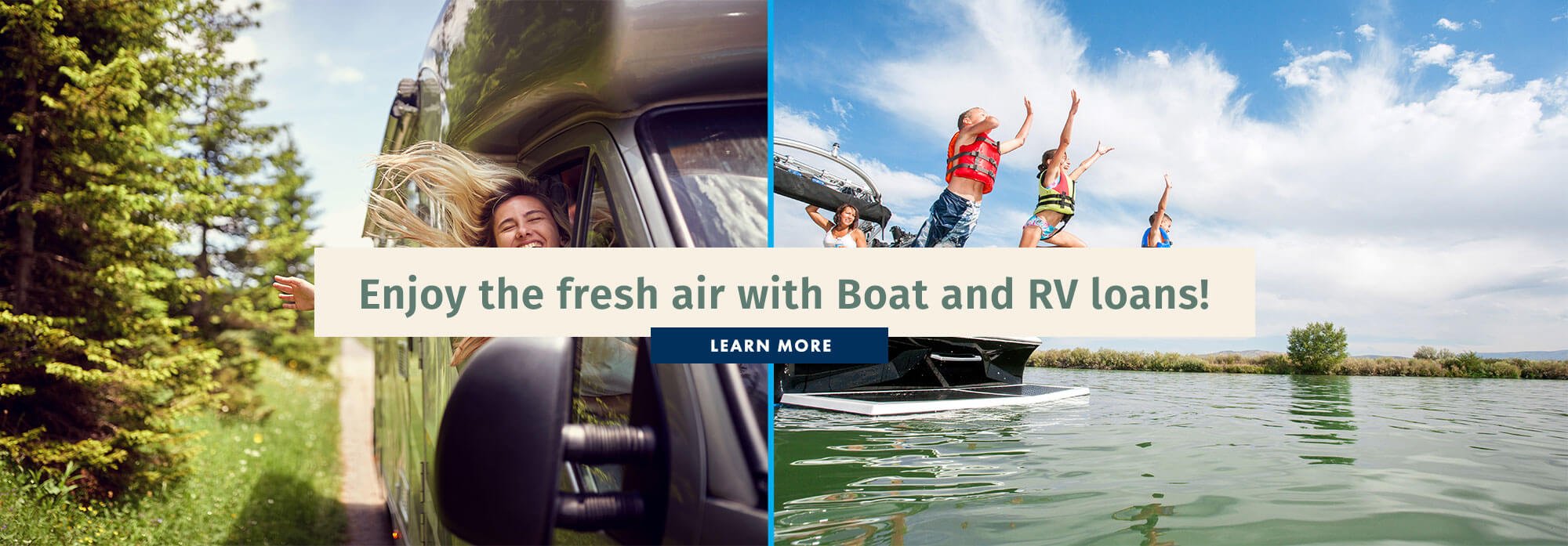 Enjoy the fresh air with RV and Boat Loans!