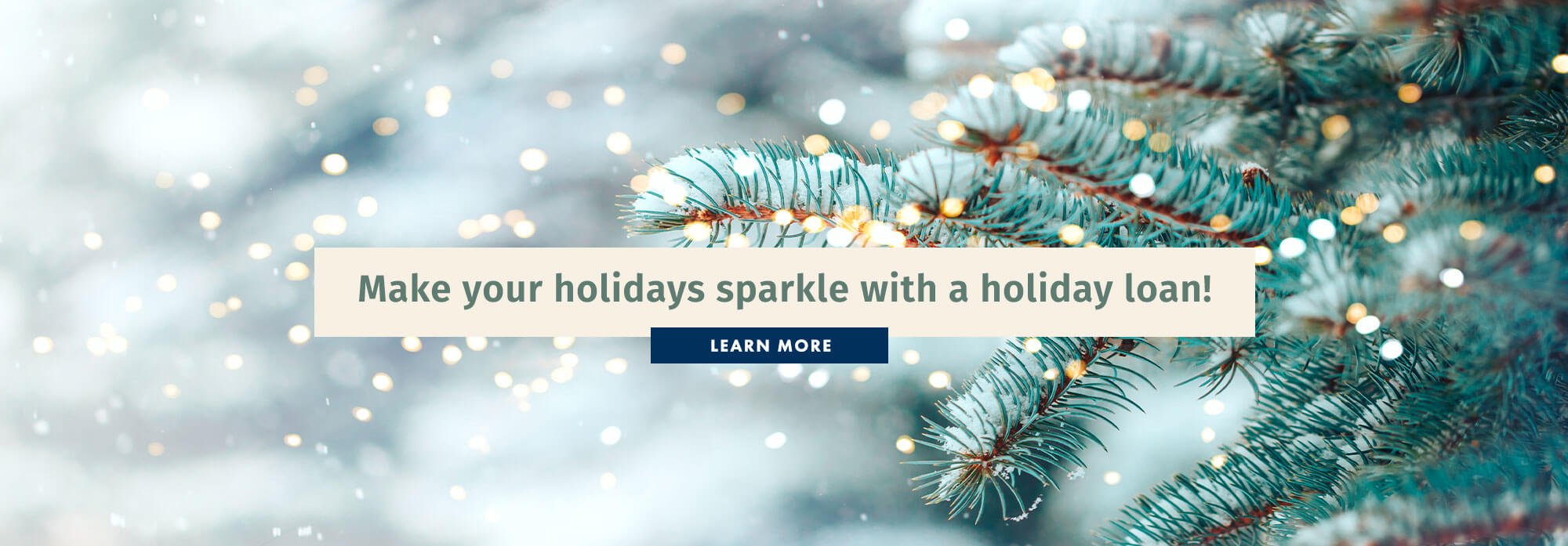 Make your holidays sparkle with a holiday loan!