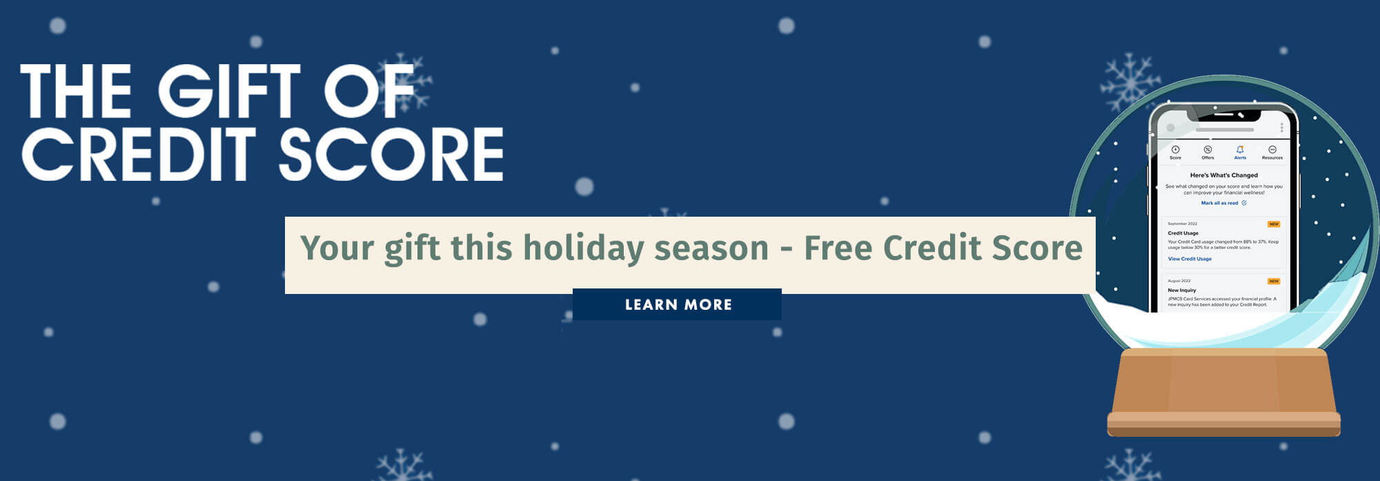 Your gift this holiday season - Free Credit Score