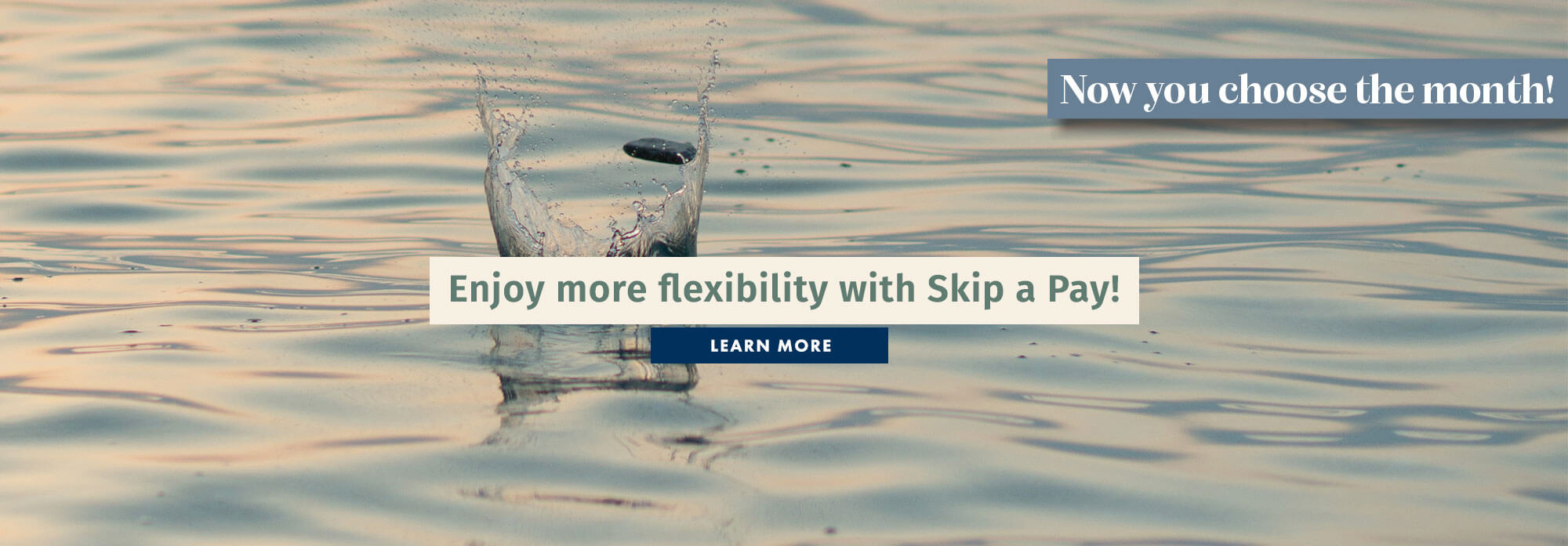 Enjoy more flexibility with Skip a Pay!