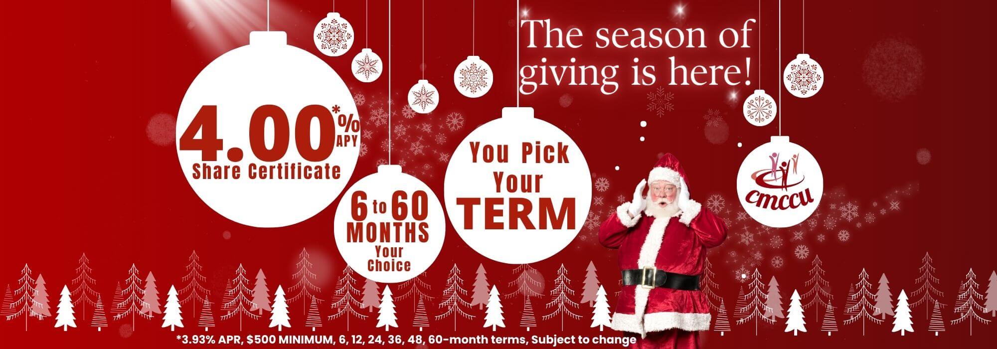 4.00% Share Certificates 