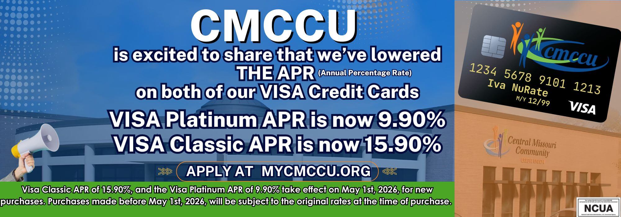 CMCCU VISA APR