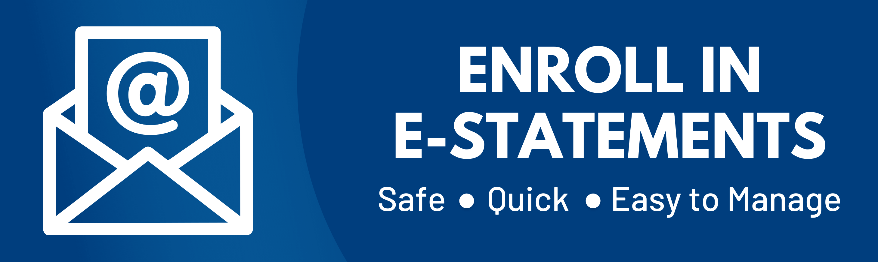 Enroll in eStatements