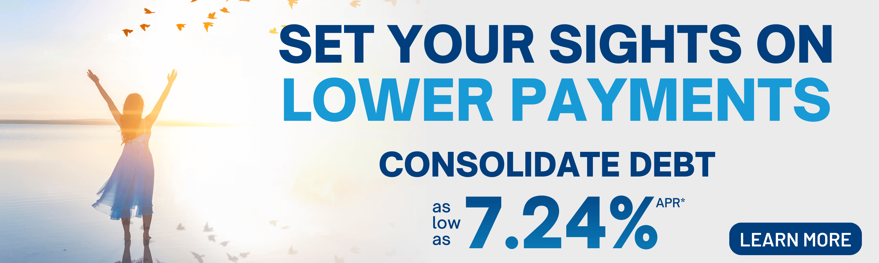 Consolidate Debt for as low as 7.24% APR 