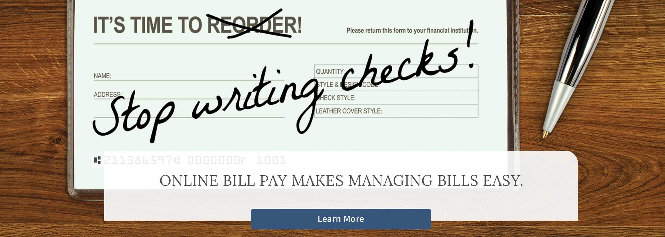 Online bill pay makes managing bills easy