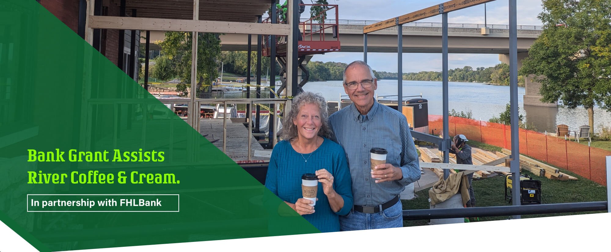 GreenLeaf Bank provides grant to River Coffee and Cream!