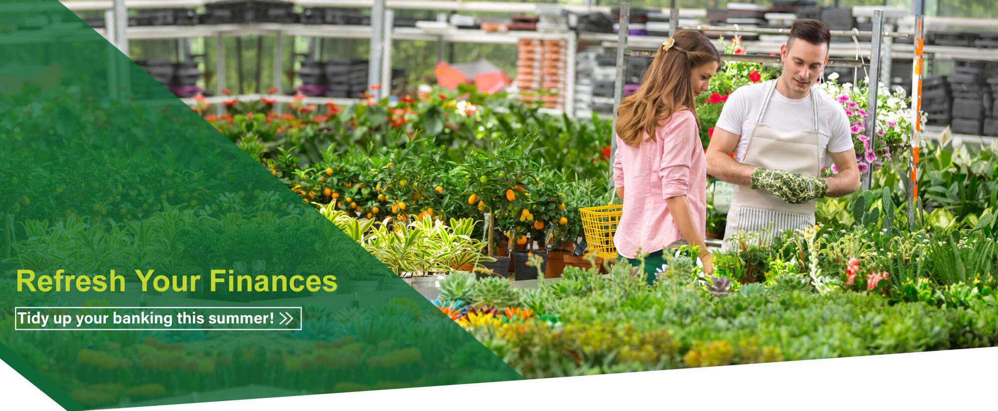 Freshen up your finances with our digital services.