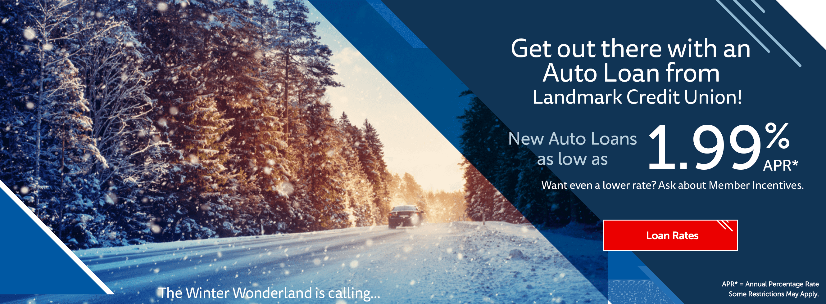 Get out there with an Auto Loan from Landmark Credit Union