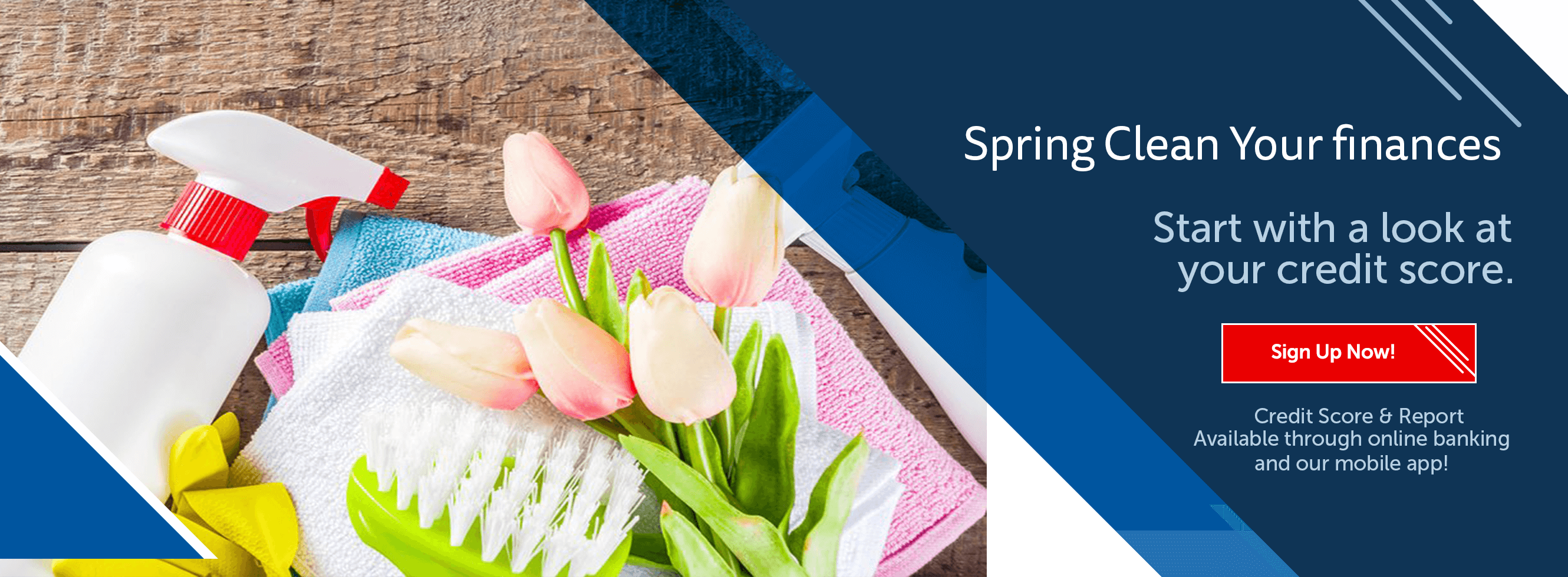 Spring Clean Your Finances Start with a look at  your credit score.
