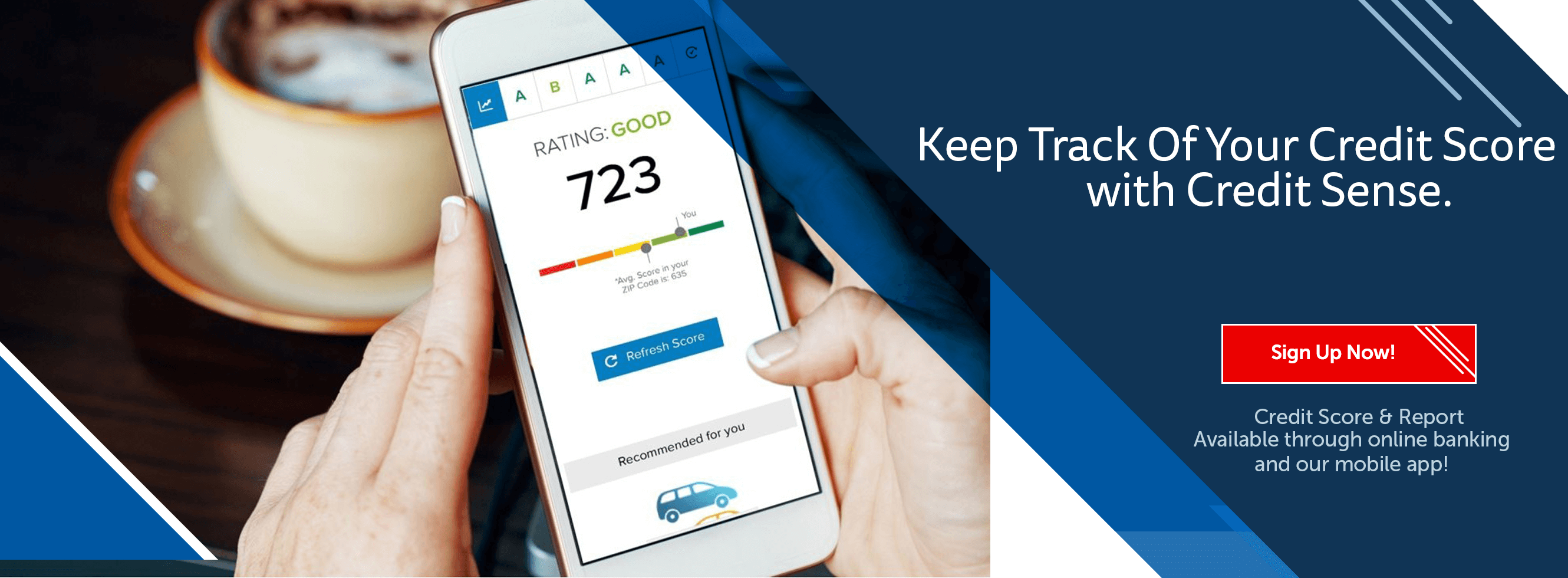 Keep Track Of Your Credit Score With Credit Sense.