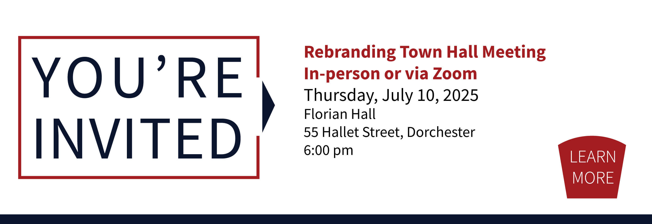 Rebranding Town Hall Information