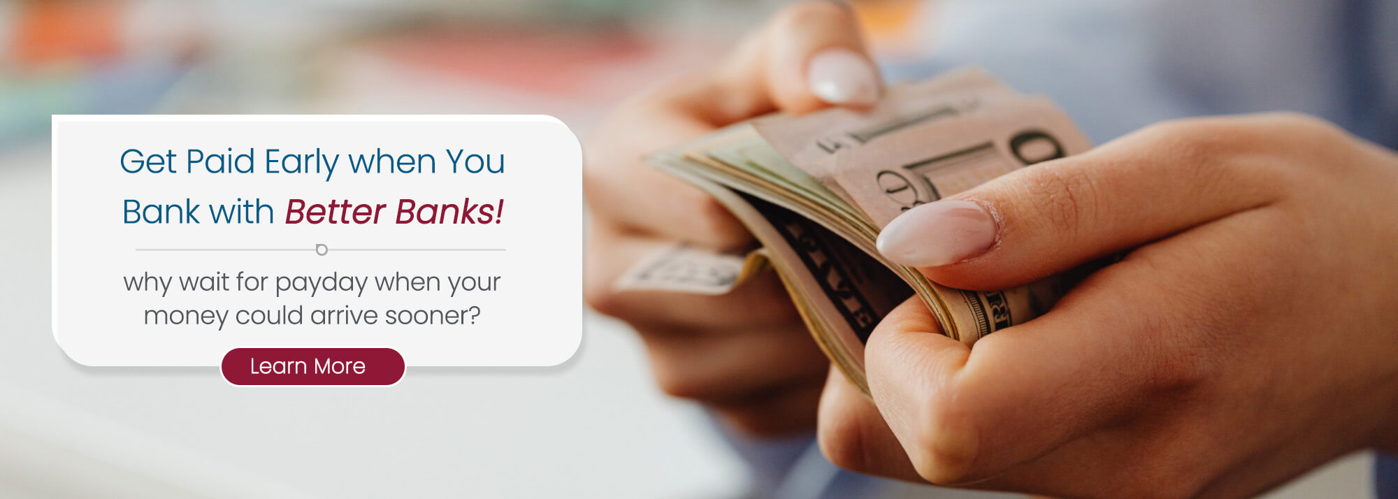 Better Banks announces early Payday benefit for customers