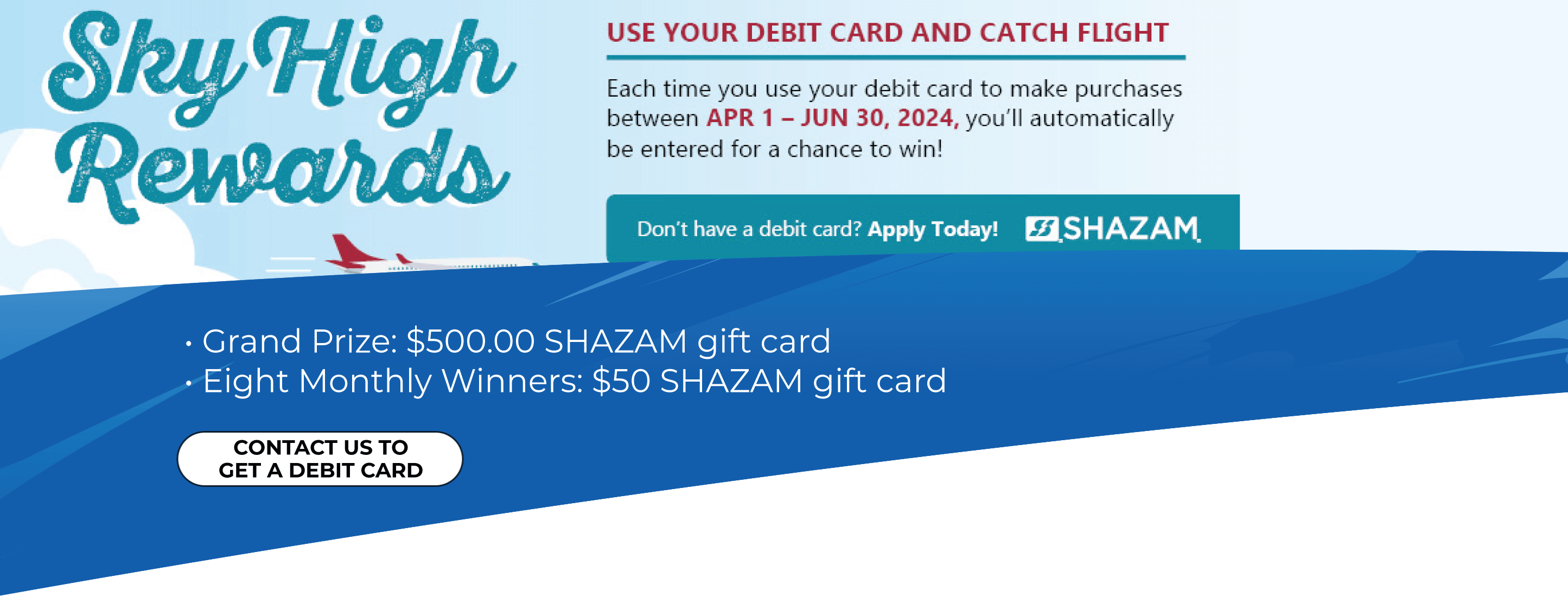 Use your CCCU debit card to win prizes