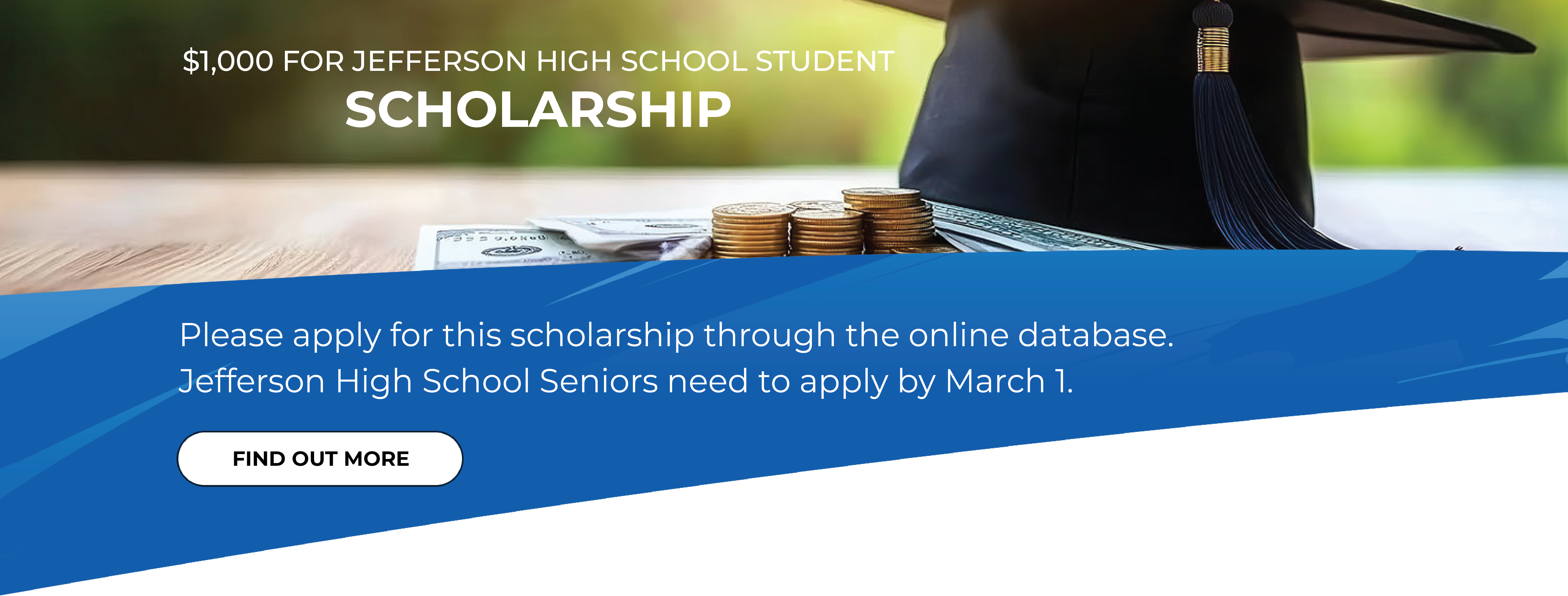 $1,000 Scholarship for Jefferson High School Student