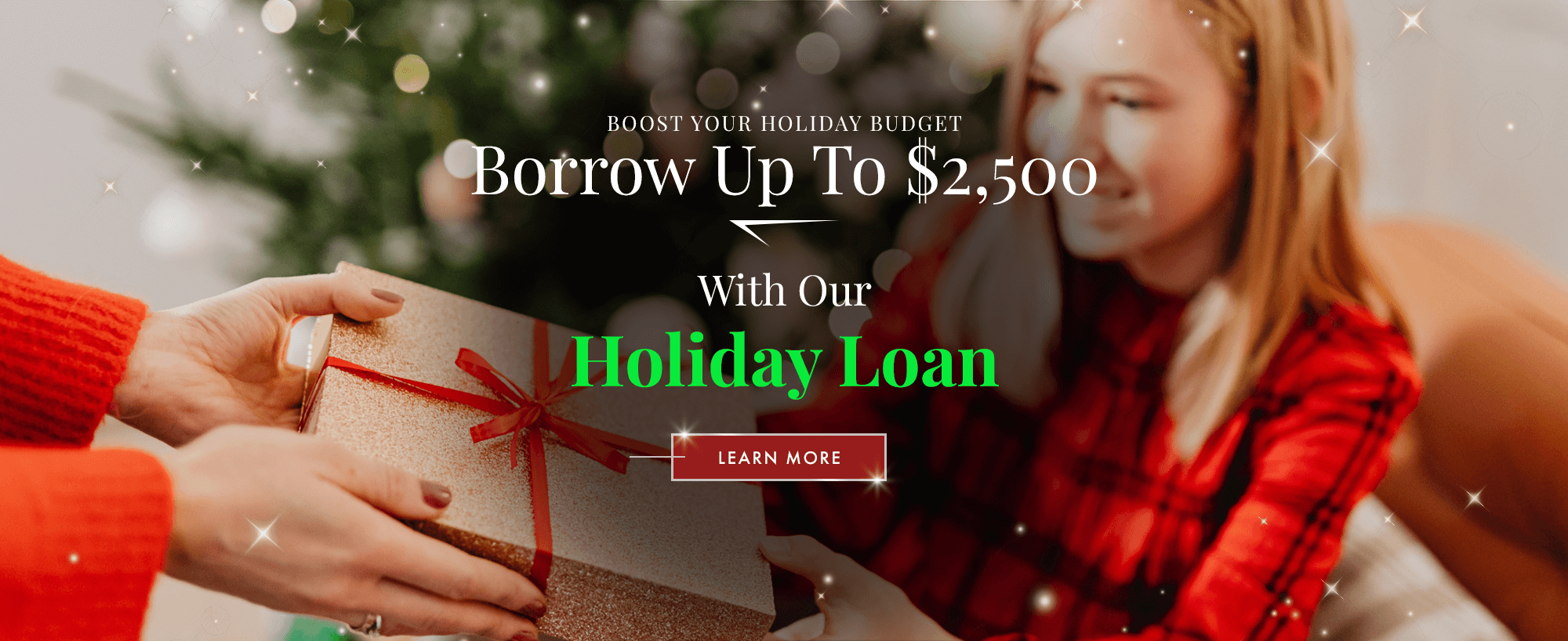 Make The Season Merrier! Borrow Up To $2,500 With A Holiday Loan!